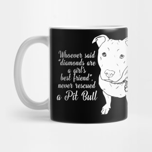 Pit Bull T shirts Never Rescued A Pit Bull Mug